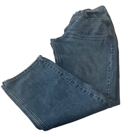 ARIAT LEGACY REBAR M5 STRAIGHT LEG & FIT HI-RISE JEANS, MENS, 35/32, DENIM BLUE - Picture 5 of 12